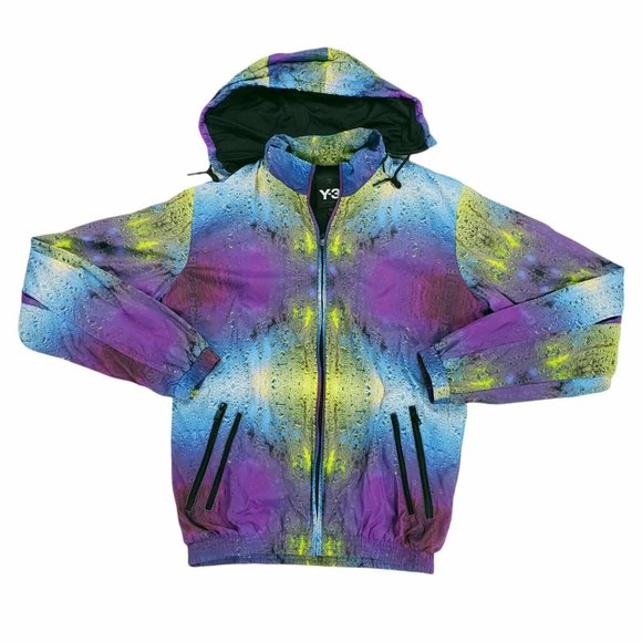 Adidas Yohji Yamamoto Y-3 Multicolor Windbreaker Jacket Mens XLT